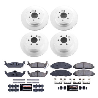 PowerStop® - Z23 Evolution Geomet® Plain Front and Rear Brake Kit