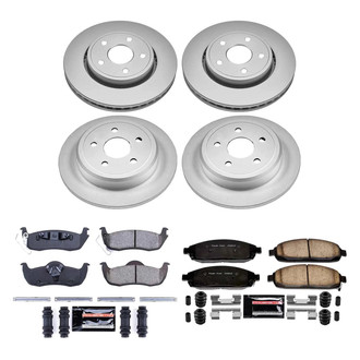 PowerStop® - Z23 Evolution Geomet® Plain Front and Rear Brake Kit