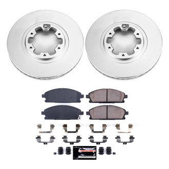 PowerStop® - Z23 Evolution Geomet® Plain Front Brake Kit