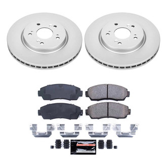 PowerStop® - Z23 Evolution Geomet® Plain Front Brake Kit