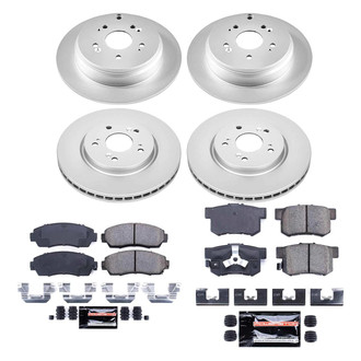 PowerStop® - Z23 Evolution Geomet® Plain Front and Rear Brake Kit
