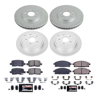 PowerStop® - Z23 Evolution Geomet® Plain Front and Rear Brake Kit