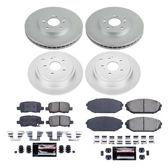 PowerStop® - Z23 Evolution Geomet® Plain Front and Rear Brake Kit