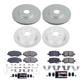 PowerStop® - Z23 Evolution Geomet® Plain Front and Rear Brake Kit