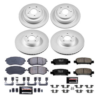 PowerStop® - Z23 Evolution Geomet® Plain Front and Rear Brake Kit