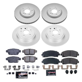 PowerStop® - Z23 Evolution Geomet® Plain Front and Rear Brake Kit