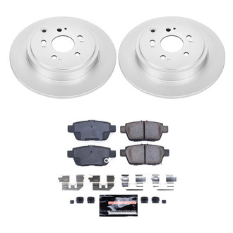 PowerStop® - Z23 Evolution Geomet® Plain Rear Brake Kit