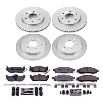 PowerStop® - Z23 Evolution Geomet® Plain Front and Rear Brake Kit