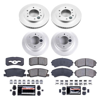 PowerStop® - Z23 Evolution Geomet® Plain Front and Rear Brake Kit