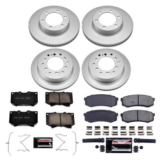 PowerStop® - Z23 Evolution Geomet® Plain Front and Rear Brake Kit