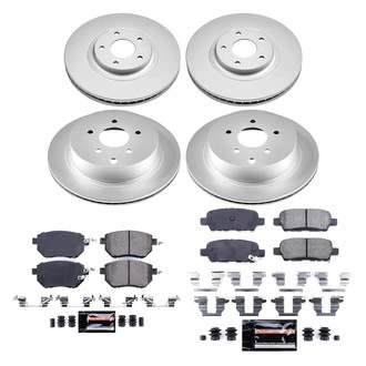 PowerStop® - Z23 Evolution Geomet® Plain Front and Rear Brake Kit