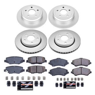 PowerStop® - Z23 Evolution Geomet® Plain Front and Rear Brake Kit