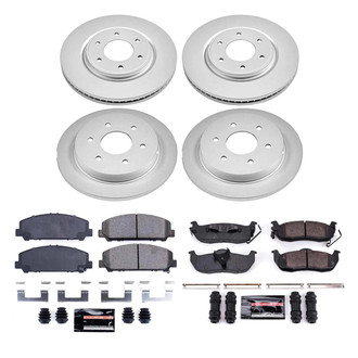 PowerStop® - Z23 Evolution Geomet® Plain Front and Rear Brake Kit