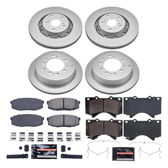 PowerStop® - Z23 Evolution Geomet® Plain Front and Rear Brake Kit