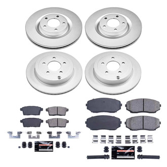 PowerStop® - Z23 Evolution Geomet® Plain Front and Rear Brake Kit