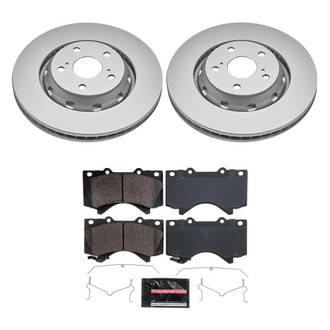 PowerStop® - Z23 Evolution Geomet® Plain Front Brake Kit