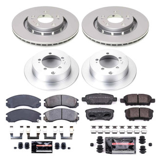 PowerStop® - Z23 Evolution Geomet® Plain Front and Rear Brake Kit