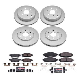 PowerStop® - Z23 Evolution Geomet® Plain Front and Rear Brake Kit