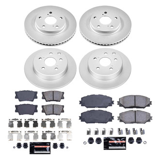 PowerStop® - Z23 Evolution Geomet® Plain Front and Rear Brake Kit