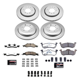 PowerStop® - Z36 Evolution Geomet® Plain Front and Rear Brake Kit