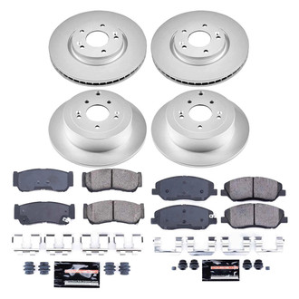 PowerStop® - Z23 Evolution Geomet® Plain Front and Rear Brake Kit