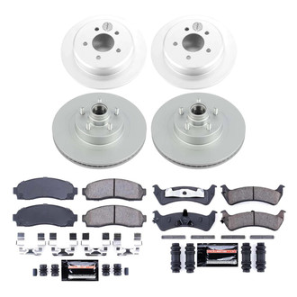 PowerStop® - Z23 Evolution Geomet® Plain Front and Rear Brake Kit