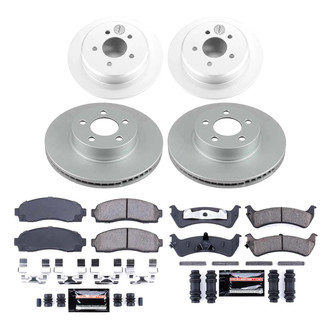 PowerStop® - Z23 Evolution Geomet® Plain Front and Rear Brake Kit