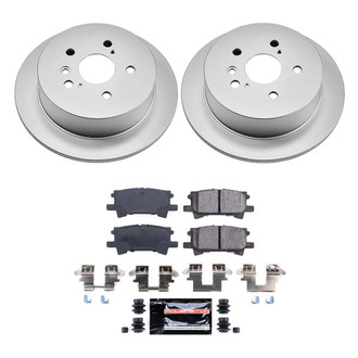 PowerStop® - Z23 Evolution Geomet® Plain Rear Brake Kit