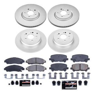 PowerStop® - Z23 Evolution Geomet® Plain Front and Rear Brake Kit