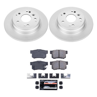 PowerStop® - Z23 Evolution Geomet® Plain Rear Brake Kit