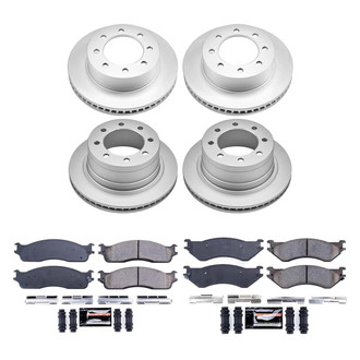 PowerStop® - Z23 Evolution Geomet® Plain Front and Rear Brake Kit