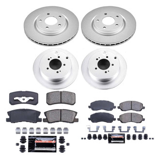PowerStop® - Z23 Evolution Geomet® Plain Front and Rear Brake Kit