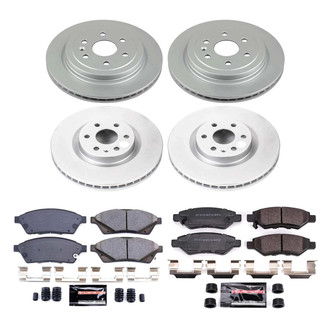 PowerStop® - Z23 Evolution Geomet® Plain Front and Rear Brake Kit