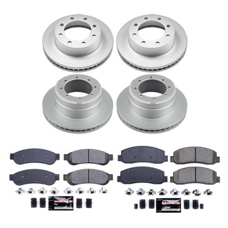 PowerStop® - Z23 Evolution Geomet® Plain Front and Rear Brake Kit