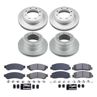 PowerStop® - Z23 Evolution Geomet® Plain Front and Rear Brake Kit