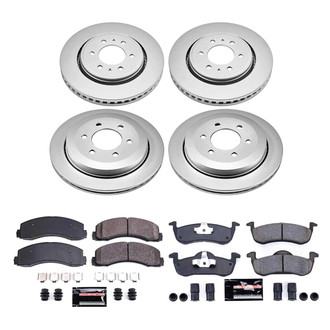 PowerStop® - Z23 Evolution Geomet® Plain Front and Rear Brake Kit