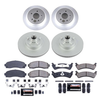 PowerStop® - Z23 Evolution Geomet® Plain Front and Rear Brake Kit
