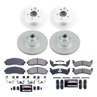 PowerStop® - Z23 Evolution Geomet® Plain Front and Rear Brake Kit
