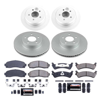 PowerStop® - Z23 Evolution Geomet® Plain Front and Rear Brake Kit