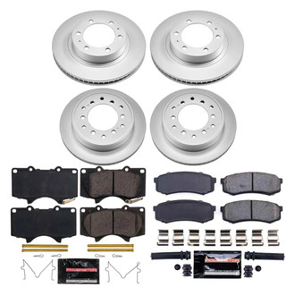 PowerStop® - Z23 Evolution Geomet® Plain Front and Rear Brake Kit