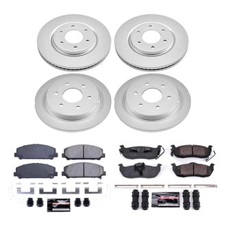 PowerStop® - Z23 Evolution Geomet® Plain Front and Rear Brake Kit