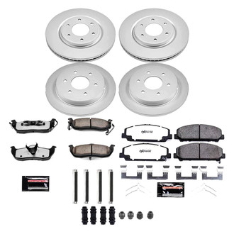 PowerStop® - Z36 Evolution Geomet® Plain Front and Rear Brake Kit