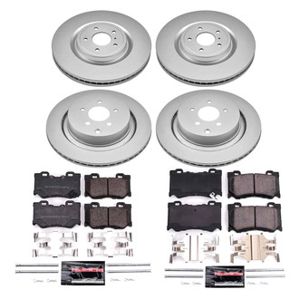 PowerStop® - Z23 Evolution Geomet® Plain Front and Rear Brake Kit