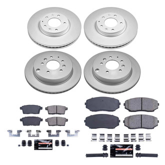 PowerStop® - Z23 Evolution Geomet® Plain Front and Rear Brake Kit