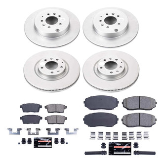 PowerStop® - Z23 Evolution Geomet® Plain Front and Rear Brake Kit