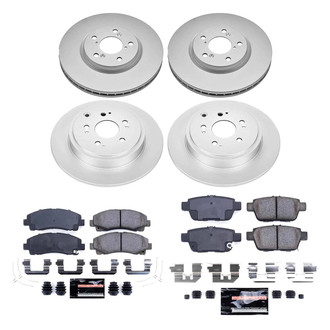 PowerStop® - Z23 Evolution Geomet® Plain Front and Rear Brake Kit