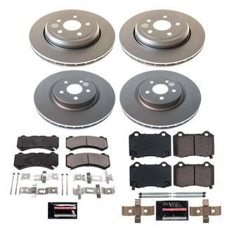 PowerStop® - Z23 Evolution Geomet® Plain Front and Rear Brake Kit