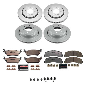 PowerStop® - Z36 Evolution Geomet® Plain Front and Rear Brake Kit