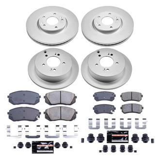 PowerStop® - Z23 Evolution Geomet® Plain Front and Rear Brake Kit