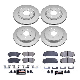 PowerStop® - Z23 Evolution Geomet® Plain Front and Rear Brake Kit